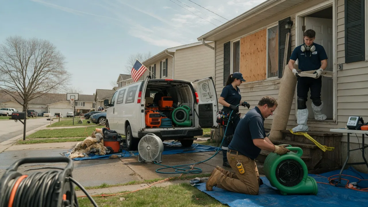 Water Damage Restoration in Thomson, IL near me